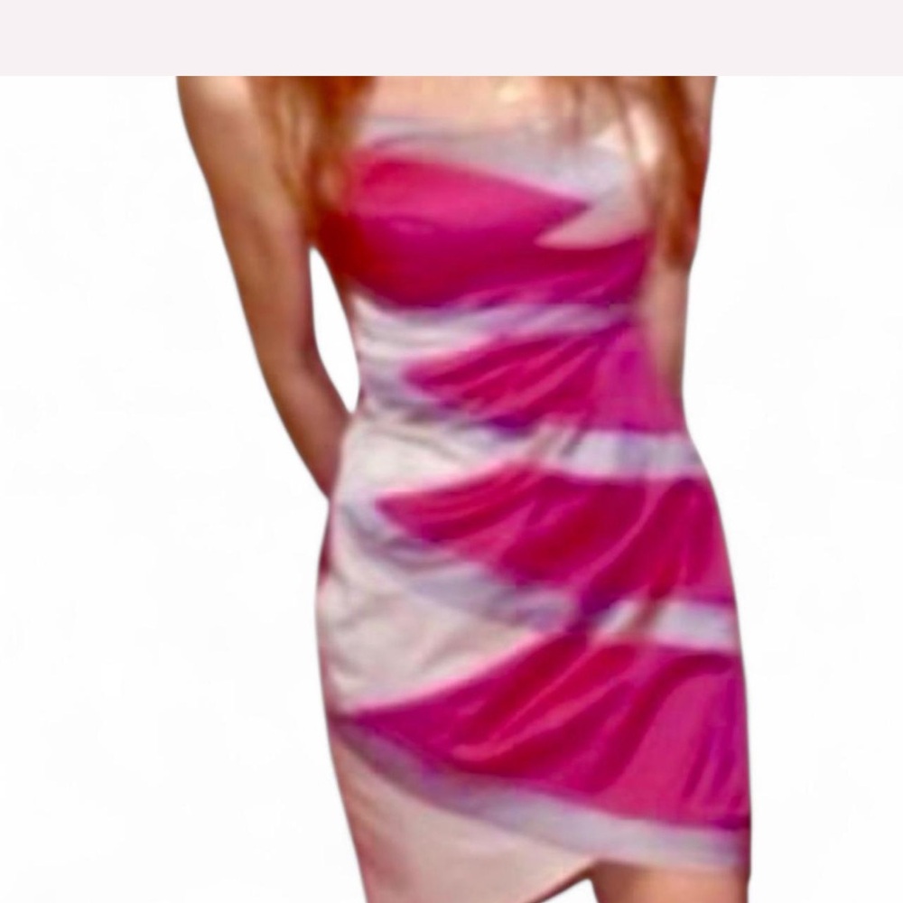 Elegant Pink and silver dress designer asos